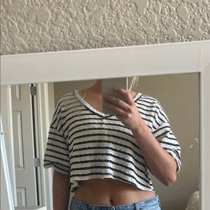 Striped Crop Top